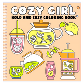 Cozy Girl Bold And Easy Coloring Book